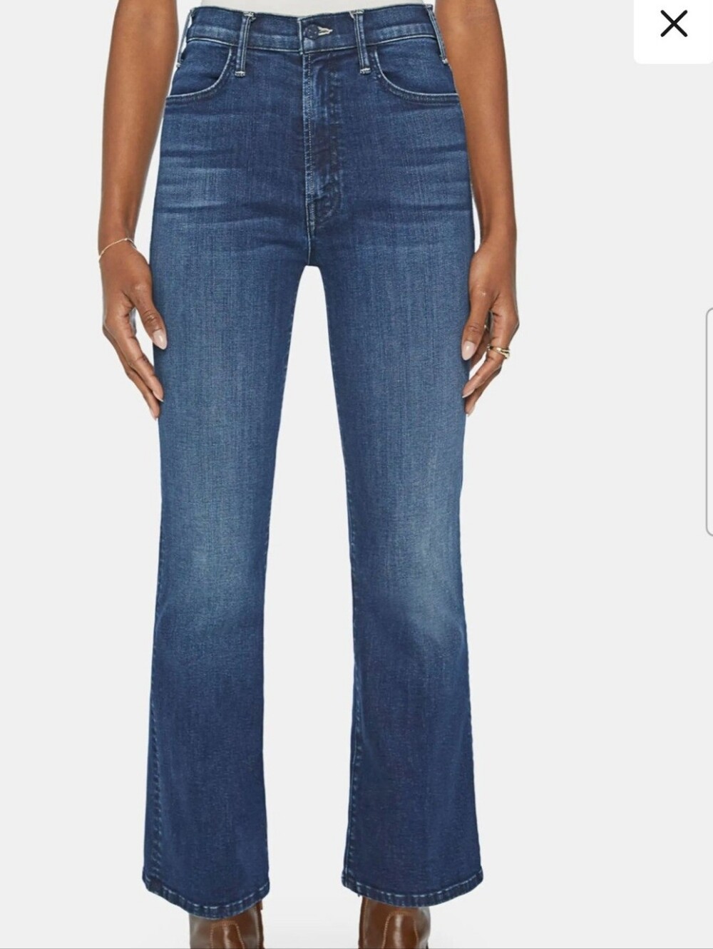 MOTHER DENIM The Hustler Ankle Jeans sz 30 One Trick Pony